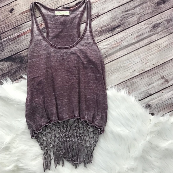 Staring at Stars Tops - Heather purple tank top